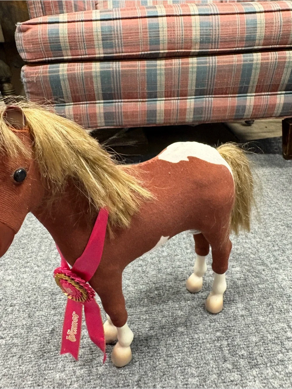 American Girl Pinto Paint Pony with Pink Ribbon 2004